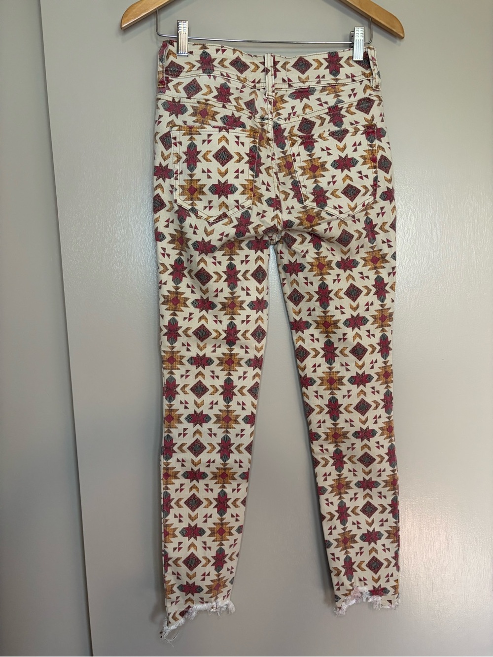 We The Free Wild Child Jeans with Aztec Geometric Print - Picture 7 of 9
